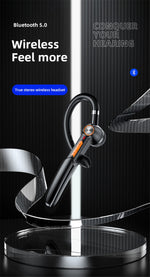 Load image into Gallery viewer, kebidu Single Business Ear-hook Bluetooth Headset 5.0 Support Button+Touch Control Earphone Noise Reduction Stereo Earpiece
