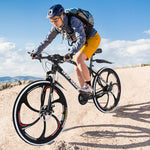Загрузить изображение в средство просмотра галереи, Off-road Mountain Bike 21 Speed 26in Folding Bike Double Disc Brake Bicycles Lightweight And Durable
