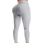 이미지를 갤러리 뷰어에 로드 , Women&#39;s Gym Fitness Leggings High Waist Yoga Pants Textured Workout Leggings
