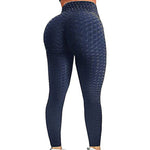 Cargar imagen en el visor de la galería, Women&#39;s Gym Fitness Leggings High Waist Yoga Pants Textured Workout Leggings
