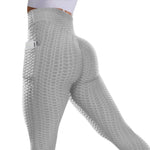 Загрузить изображение в средство просмотра галереи, Women&#39;s Gym Fitness High Waist Scrunch Leggings With Pocket  Yoga Leggings Seamless Stretch Push Up Pants

