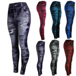 Load image into Gallery viewer, Gym Fitness &#39;s Women Leggings Jeans Bottom Pants Hip-up Super Slim Pants
