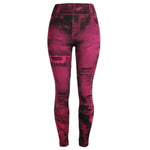 Load image into Gallery viewer, Gym Fitness &#39;s Women Leggings Jeans Bottom Pants Hip-up Super Slim Pants
