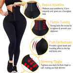 Cargar imagen en el visor de la galería, Women&#39;s High Waist Trainer Sports Leggings Gym Fitness Compression Tights Tummy Control Workout Legging Slimming Shaper
