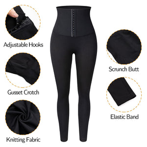 Women's High Waist Trainer Sports Leggings Gym Fitness Compression Tights Tummy Control Workout Legging Slimming Shaper