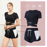 Lade das Bild in den Galerie-Viewer, Gym Fitness Yoga Sets Women&#39;s Workout Clothes For Women Gym Sports Running and cycling suits
