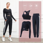 이미지를 갤러리 뷰어에 로드 , Gym Fitness Yoga Sets Women&#39;s Workout Clothes For Women Gym Sports Running and cycling suits
