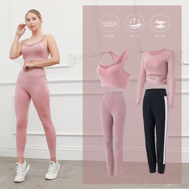 Gym Fitness Yoga Sets Women's Workout Clothes For Women Gym Sports Running and cycling suits