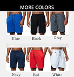 Load image into Gallery viewer, Men&#39;s Gym Fitness Training &amp; Casual Sports Shorts Quick Dry Workout jogging Double Deck Pants
