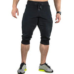 이미지를 갤러리 뷰어에 로드 , Men&#39;s Sweatshirts Jogging Pants Men Casual Block Pockets Drawstring Trousers Loose Sports Shorts
