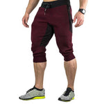 Charger l&#39;image dans la galerie, Men&#39;s Sweatshirts Jogging Pants Men Casual Block Pockets Drawstring Trousers Loose Sports Shorts
