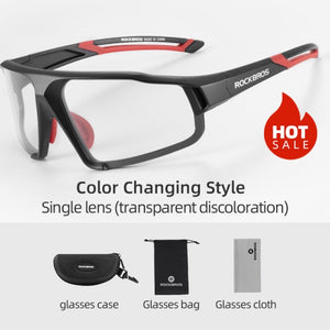 Phototropic Cycling Glasses Sports Sunglasses MTB Road Cycling Protection Goggles