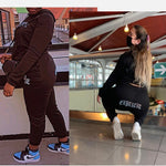 Загрузить изображение в средство просмотра галереи, Gym Fitness Elegant Sets Women&#39;s Sweatsuits With Hoodies Sweatshirt Sweatpants Joggers Street ware Clothing
