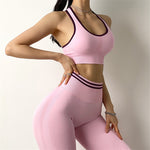 Charger l&#39;image dans la galerie, Gym Fitness 2 Piece Set Women&#39;s Suit Workout Clothes Sport Bra &amp; Leggings Yoga Set
