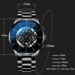 Load image into Gallery viewer, Spectacular Calendar Watch  Stainless Steel Quartz Movement Wrist Watch Relogio Masculino
