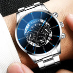 이미지를 갤러리 뷰어에 로드 , Spectacular Calendar Watch  Stainless Steel Quartz Movement Wrist Watch Relogio Masculino

