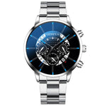 Lade das Bild in den Galerie-Viewer, Spectacular Calendar Watch  Stainless Steel Quartz Movement Wrist Watch Relogio Masculino
