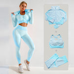 Lade das Bild in den Galerie-Viewer, Women&#39;s Yoga Set Gym Fitness Clothing Sports Running Clothes Yoga Top+ Leggings Seamless Gym Yoga Bra Suits
