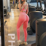 Charger l&#39;image dans la galerie, High Waist Seamless Scrunch Yoga Pants Leggings Women&#39;s Fitness Workout Running Active-wear
