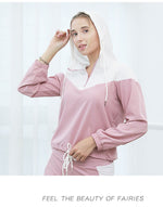 Charger l&#39;image dans la galerie, Gym Fitness Yoga hooded fitness sportswear clothing outdoor or indoor running suits
