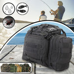 Lade das Bild in den Galerie-Viewer, Waist Shoulder Waterproof Fishing Tackle Bag Pack Box Reel Lure Gear Storage
