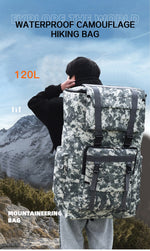 Загрузить изображение в средство просмотра галереи, Sport Trekking Camping Travel Large Practical Backpack Outdoor Waterproof Luggage Bag 120L
