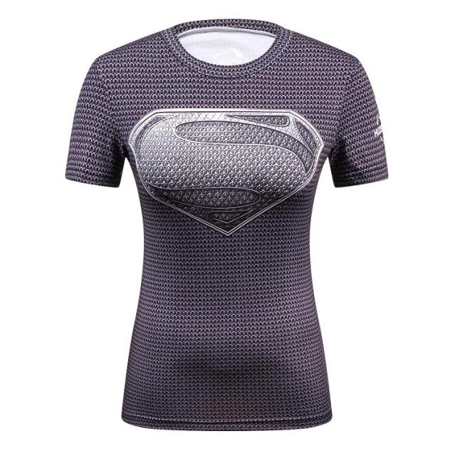 Gym Fitness Workout Sportswear Compression T-shirt 3D Fitness Workout Sweat Absorb-er