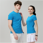 Загрузить изображение в средство просмотра галереи, Gym Fitness Solid Men &amp; Women&#39;s Cotton T-shirt Spandex Short Sleeve Custom Printed LOGO Sports Breathable Top
