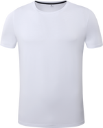 Загрузить изображение в средство просмотра галереи, Gym Fitness Solid Men &amp; Women&#39;s Cotton T-shirt Spandex Short Sleeve Custom Printed LOGO Sports Breathable Top
